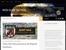 Tablet Screenshot of ironclawtactical.com